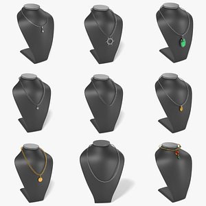 3d 3ds necklaces dummies