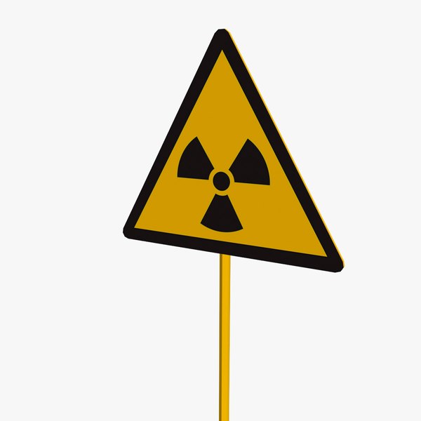 Знак радиации - рисунки из символов