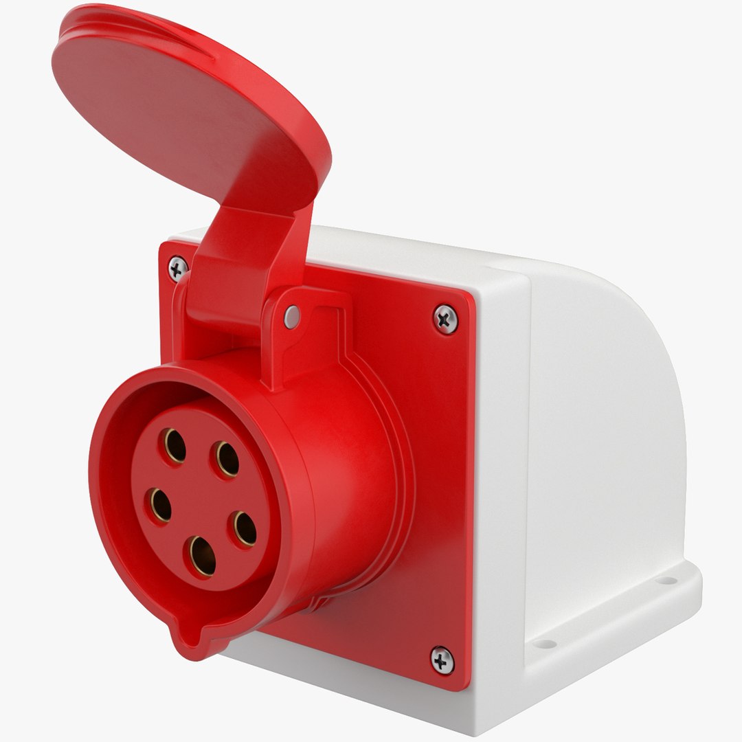 Three Phase Socket 3D model TurboSquid 2068776