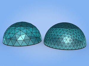 3D geodesic domes architecture