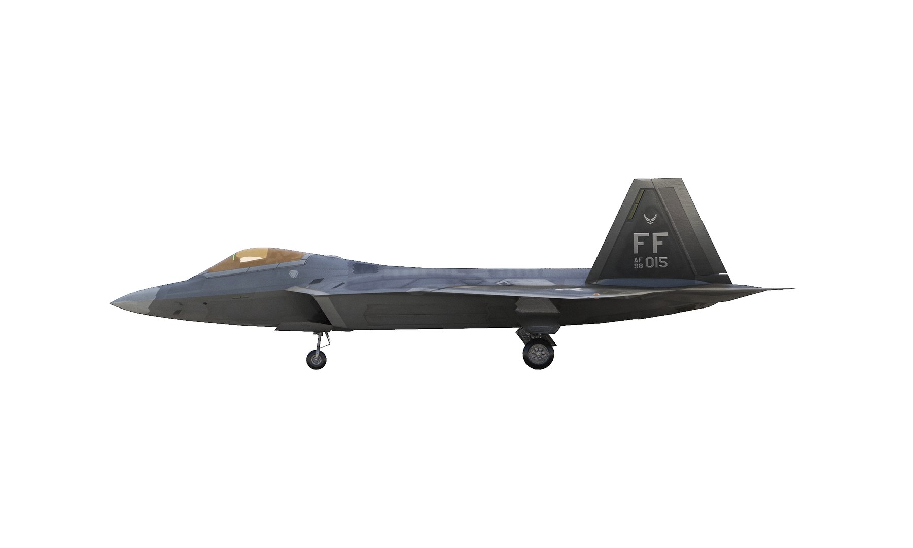 F-22 Raptor 3D Model - TurboSquid 2395085