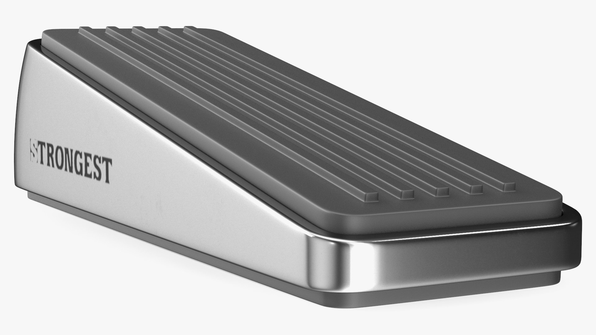 Door Stop Wedge Strongest Chrome 3D model preview