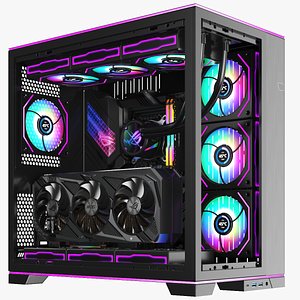 Full Detailed Computer Tower Case 3D model