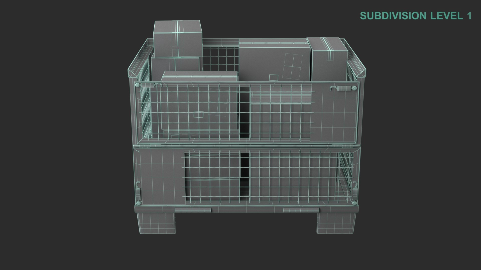 Pallet Box with Packages model https://p.turbosquid.com/ts-thumb/Ea/YXRs6h/xE/wireframe0005/jpg/1669208117/1920x1080/fit_q87/d5c125f123609de926ed4be6cb0a5a13028f4c6a/wireframe0005.jpg