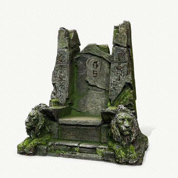 modelo 3d Trono de piedra del león - TurboSquid 2361563