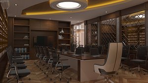 3D Meeting room interior model