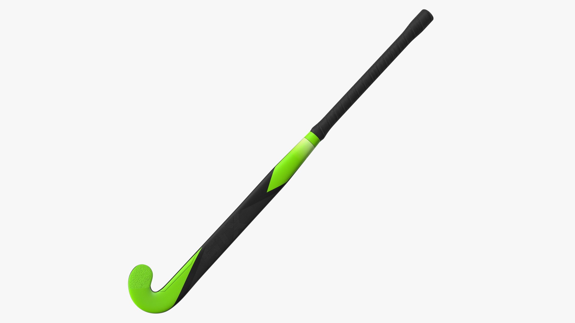 Field Hockey Stick Green 3D model preview