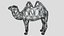 3D Bactrian Camel Voronoi Statue