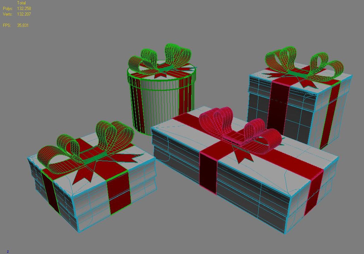 3d max gift boxes