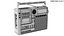 3 In 1 Retro Radio Recorder 3D model