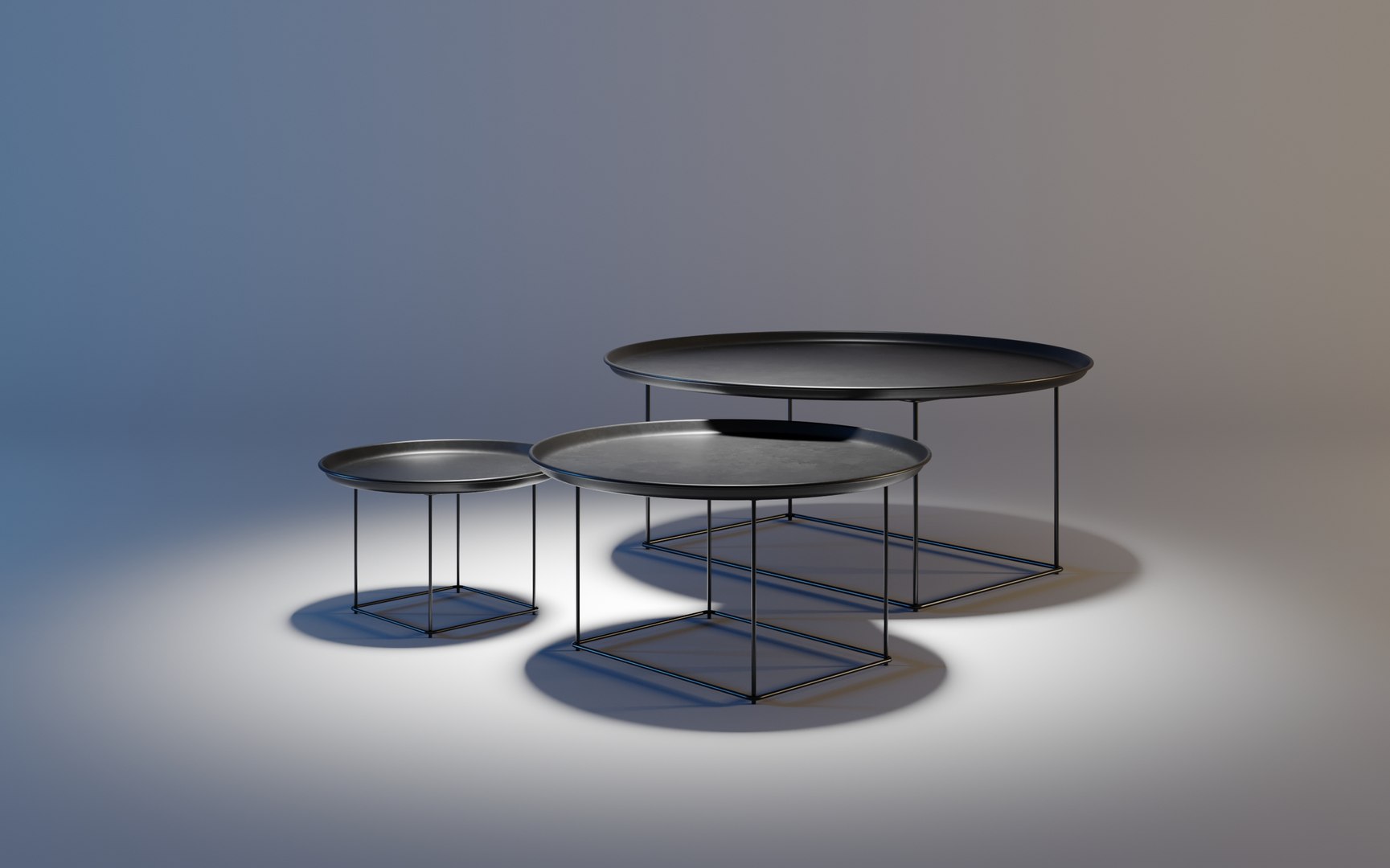 Fat Fat Coffee Tables 3D Model - TurboSquid 1960211
