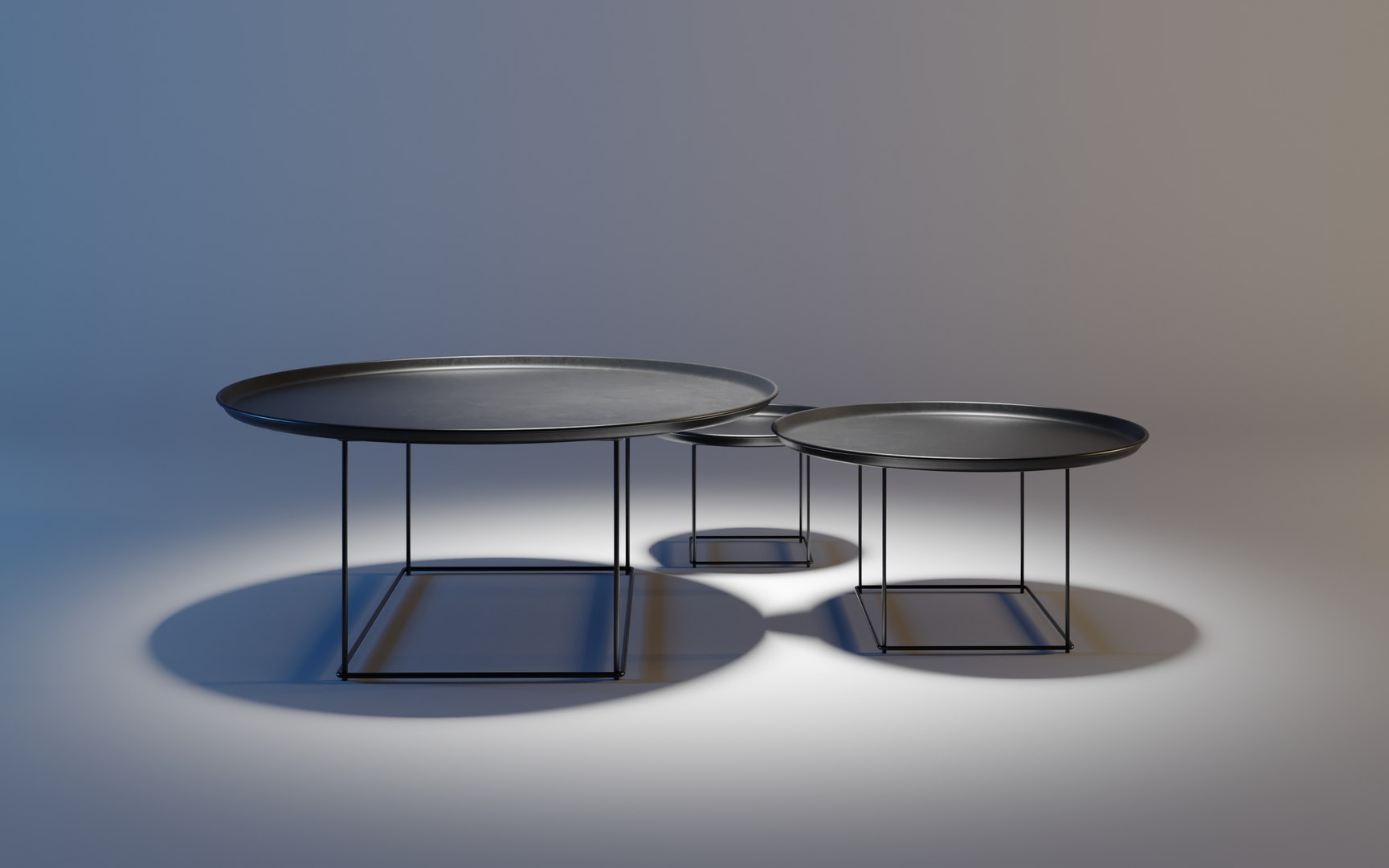 Fat Fat Coffee Tables 3D Model - TurboSquid 1960211