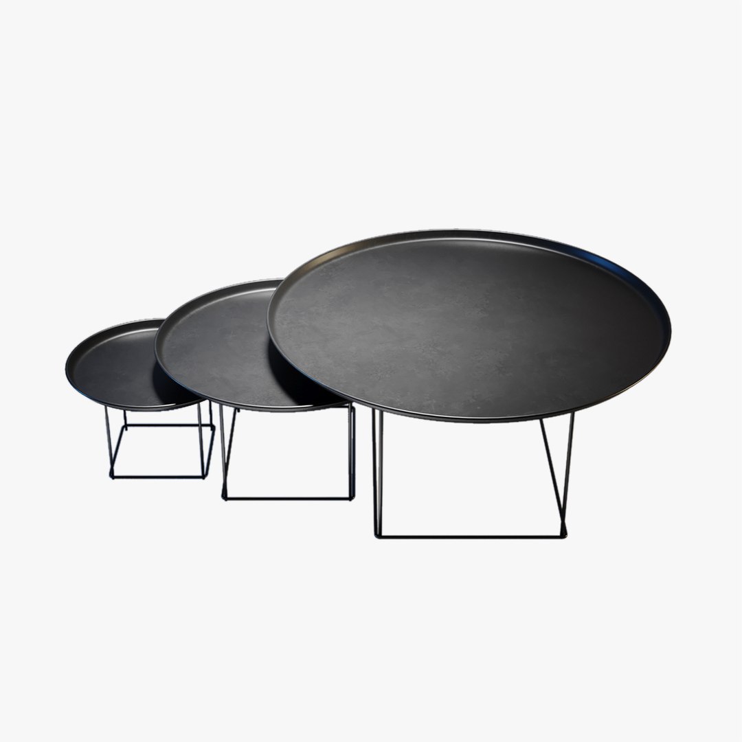 Fat Fat Coffee Tables 3D Model - TurboSquid 1960211