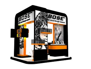3D model stand exhibition booth