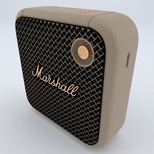 Marshall Portable Speaker Willen Crema 3D model