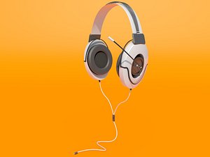 3d model headphones microphone