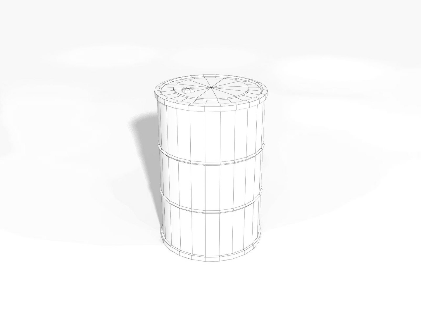 Low-poly barrel container 3D - TurboSquid 1550031