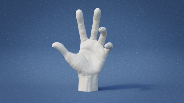 3D Sculpted Hand