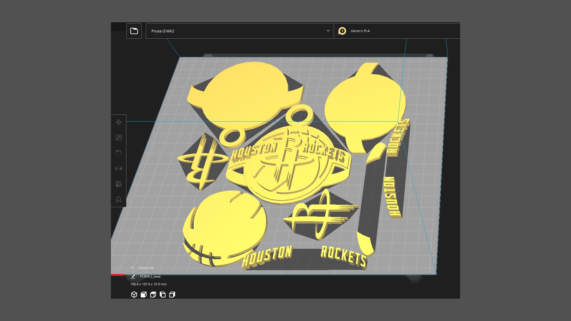 Houston Rockets Logo Printable And Renderable Model - TurboSquid 2222739