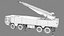 Emad Iranian Ballistic Missile Launcher Vehicle 3D model
