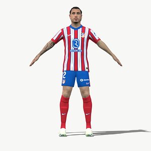 3D Rigged Maria Gimenez Atletico Madrid 2025 3D