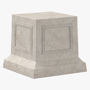 Roman Statue Pedestal 06 model