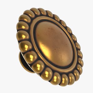Vintage style drawer knob 3D model