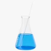 Erlenmeyer Flask with Rod