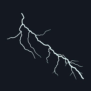 Cartoon Lightning Bolt 3D model