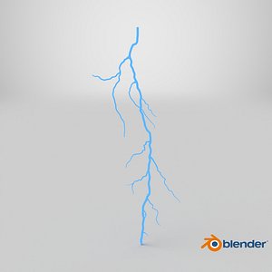 Cartoon Lightning Bolt 3D model