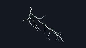 Cartoon Lightning Bolt 3D model