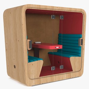 Wooden Soundproof Meeting Pod Loop