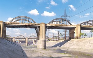 3D Los Angeles Bridge model