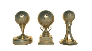 3D Soccer Trophy  collection model