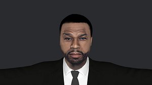 50 Cent Hyper Realistic Full Body Fully Rigged 3D Character