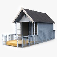 Modern Beach Hut Blue