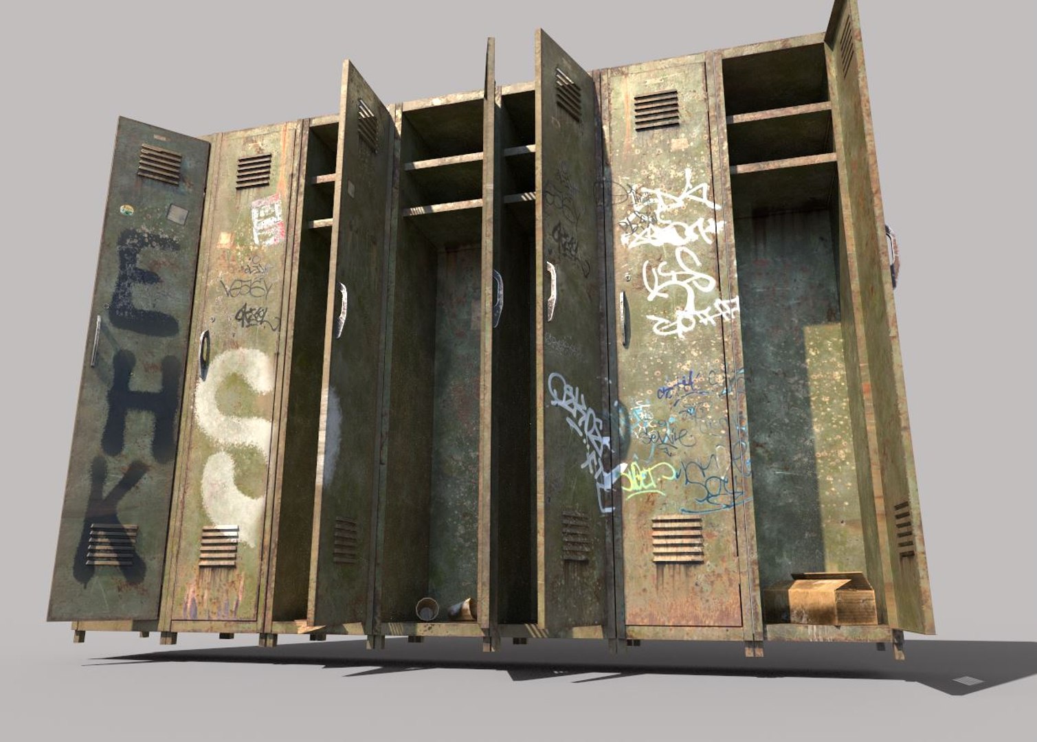 Old Locker Model - TurboSquid 1656371