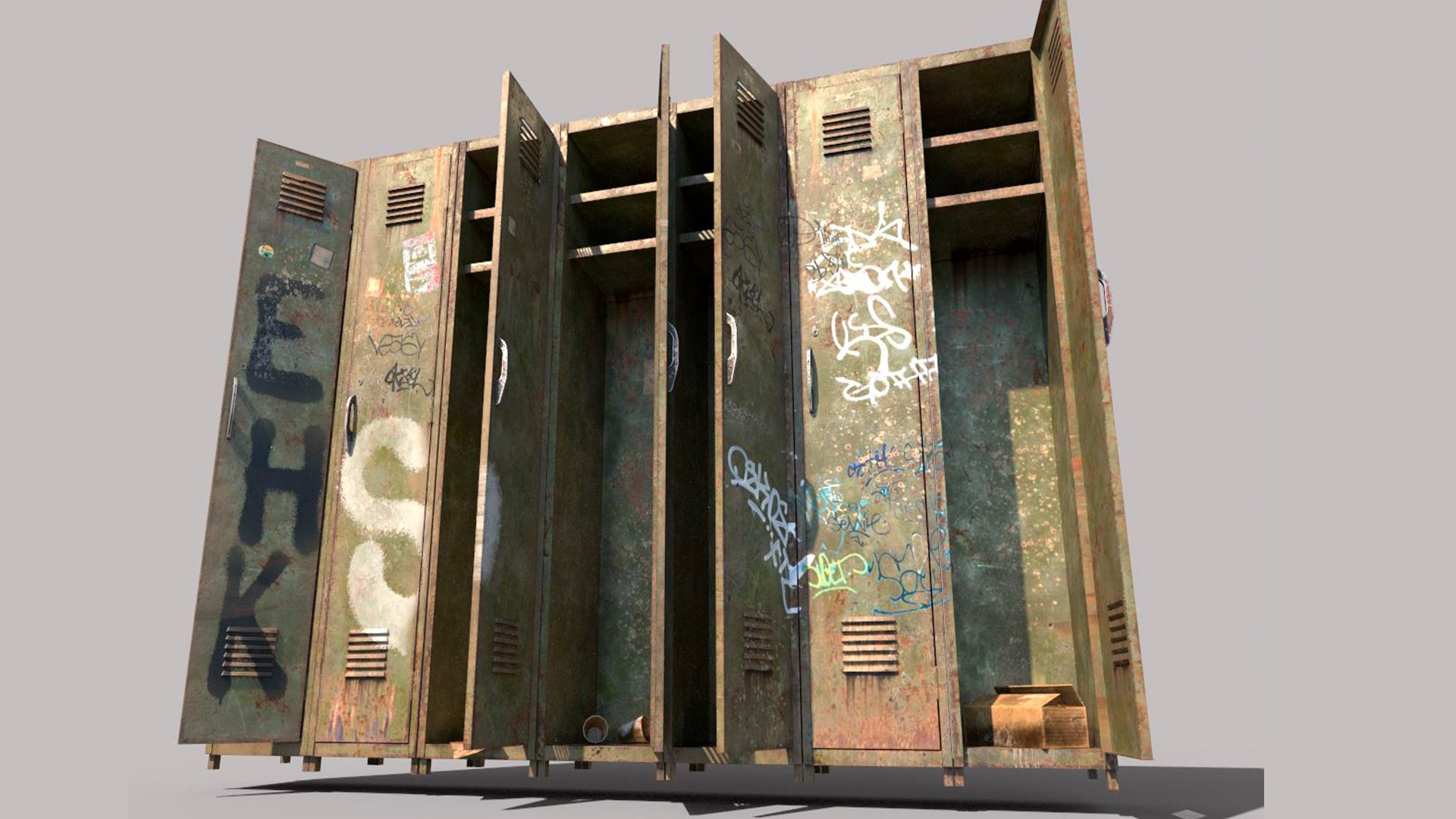 Old Locker Model - TurboSquid 1656371