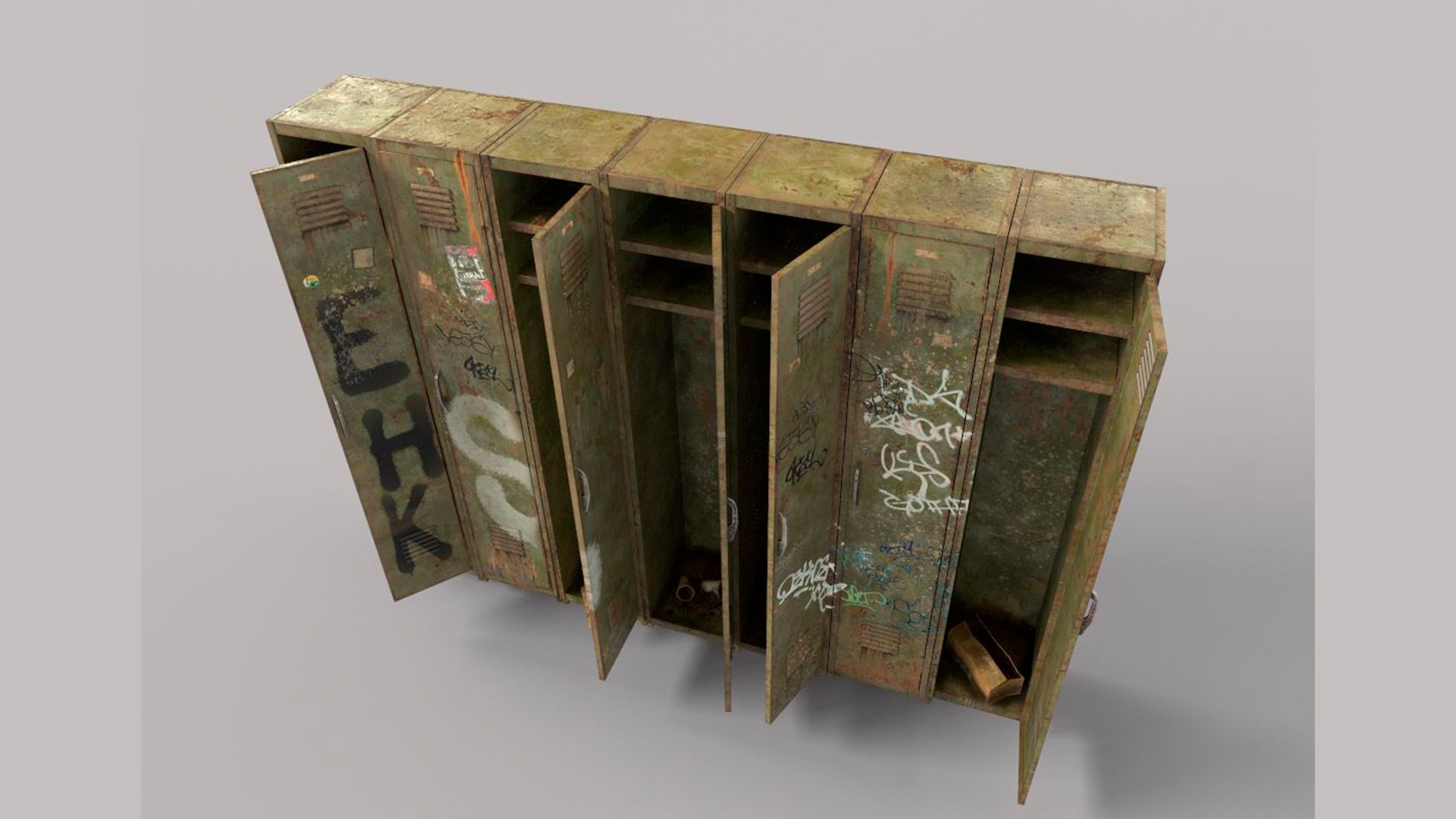 Old Locker Model - TurboSquid 1656371