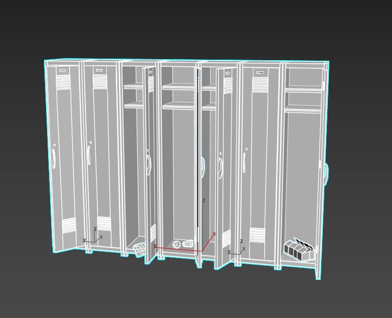 Old Locker Model - TurboSquid 1656371