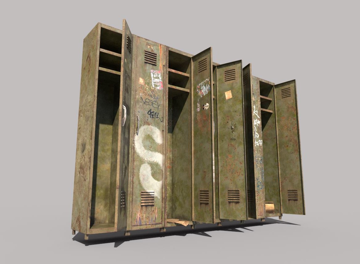 Old Locker Model - TurboSquid 1656371