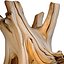 Support sculptural décoratif en souche de bois flotté, modèle 3D écologique de racine d'arbre