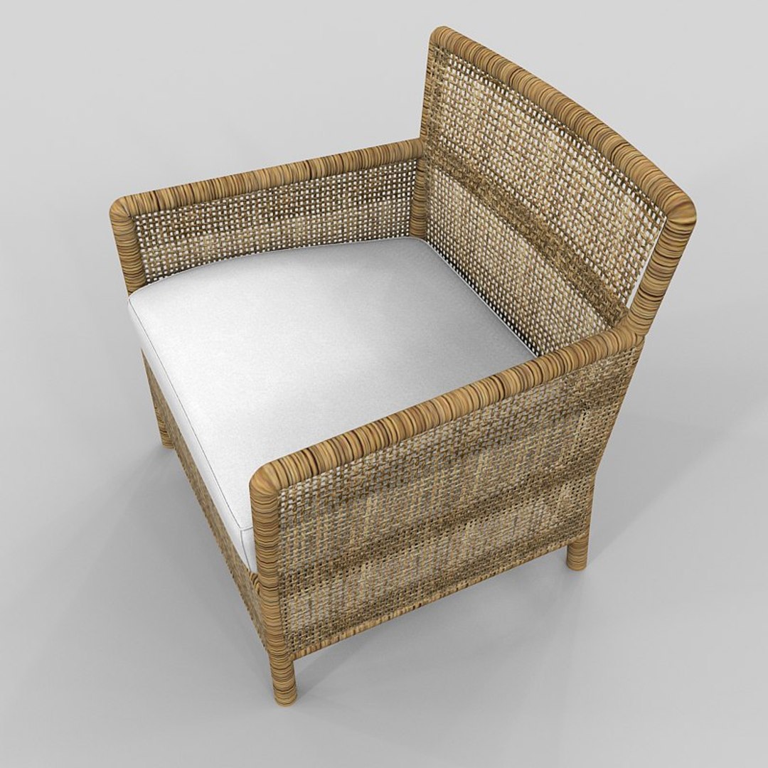 Rattan Armchair 3d Max