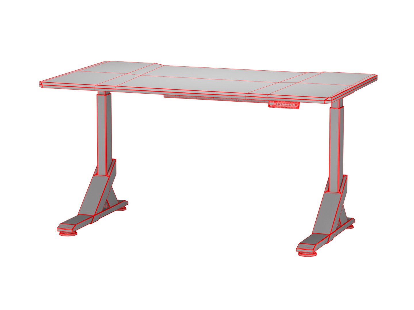 3D Model UPPSPEL IKEA Gaming Desk 140x80cm - TurboSquid 1867780
