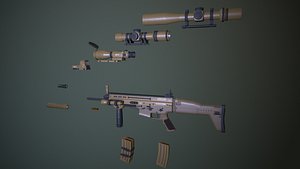 3D scar fn ready model