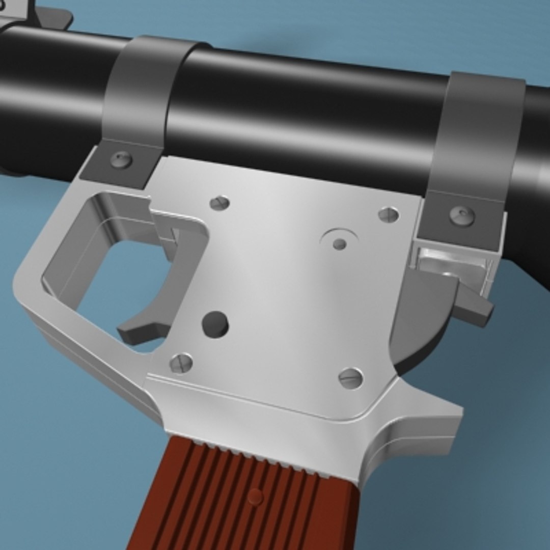 Rpg-7 Launcher Rocket 3d Model