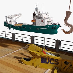 Construction Vessel and Offshore Pipe Shear Cutter