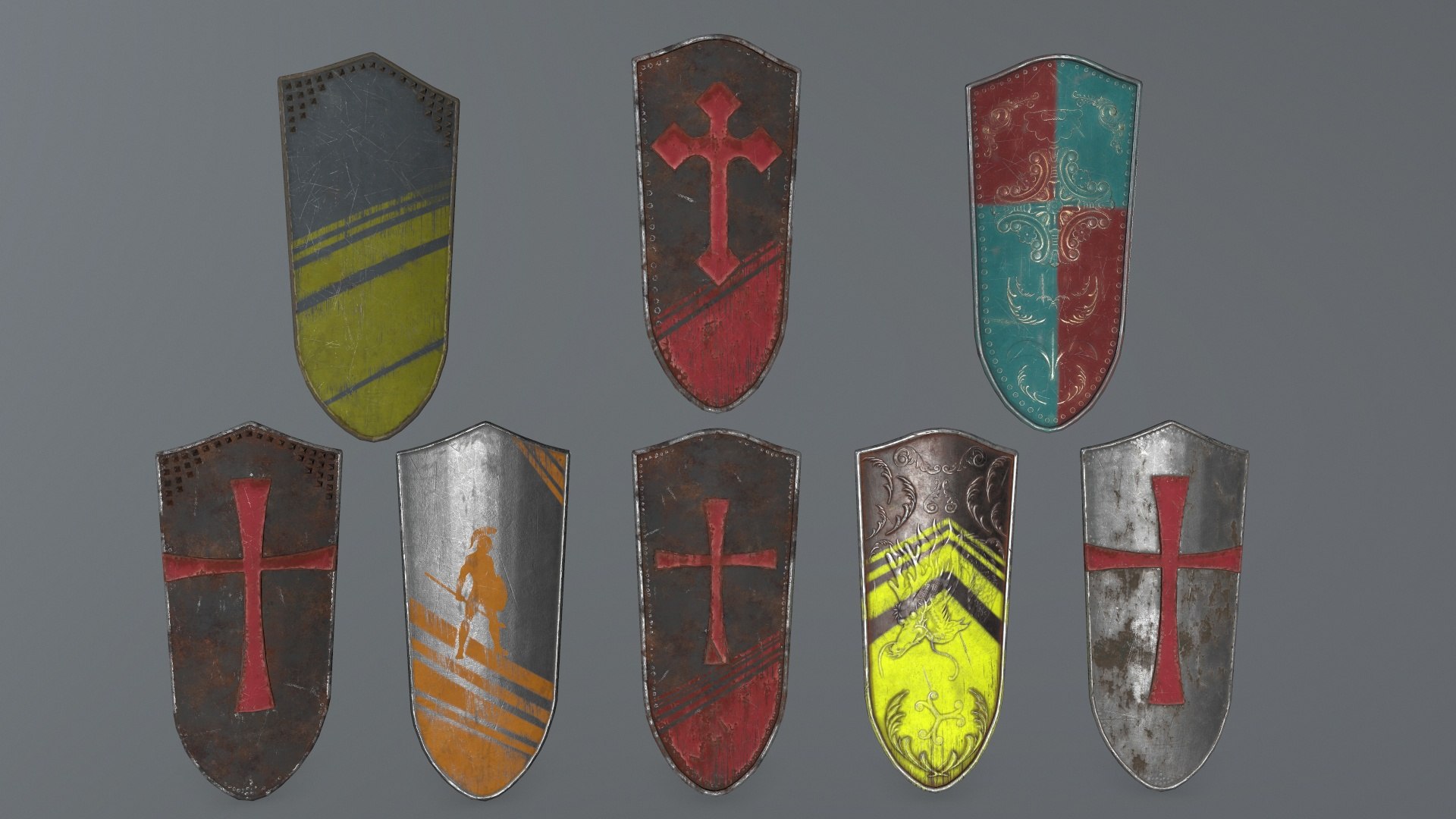 Shield Model - TurboSquid 1575916