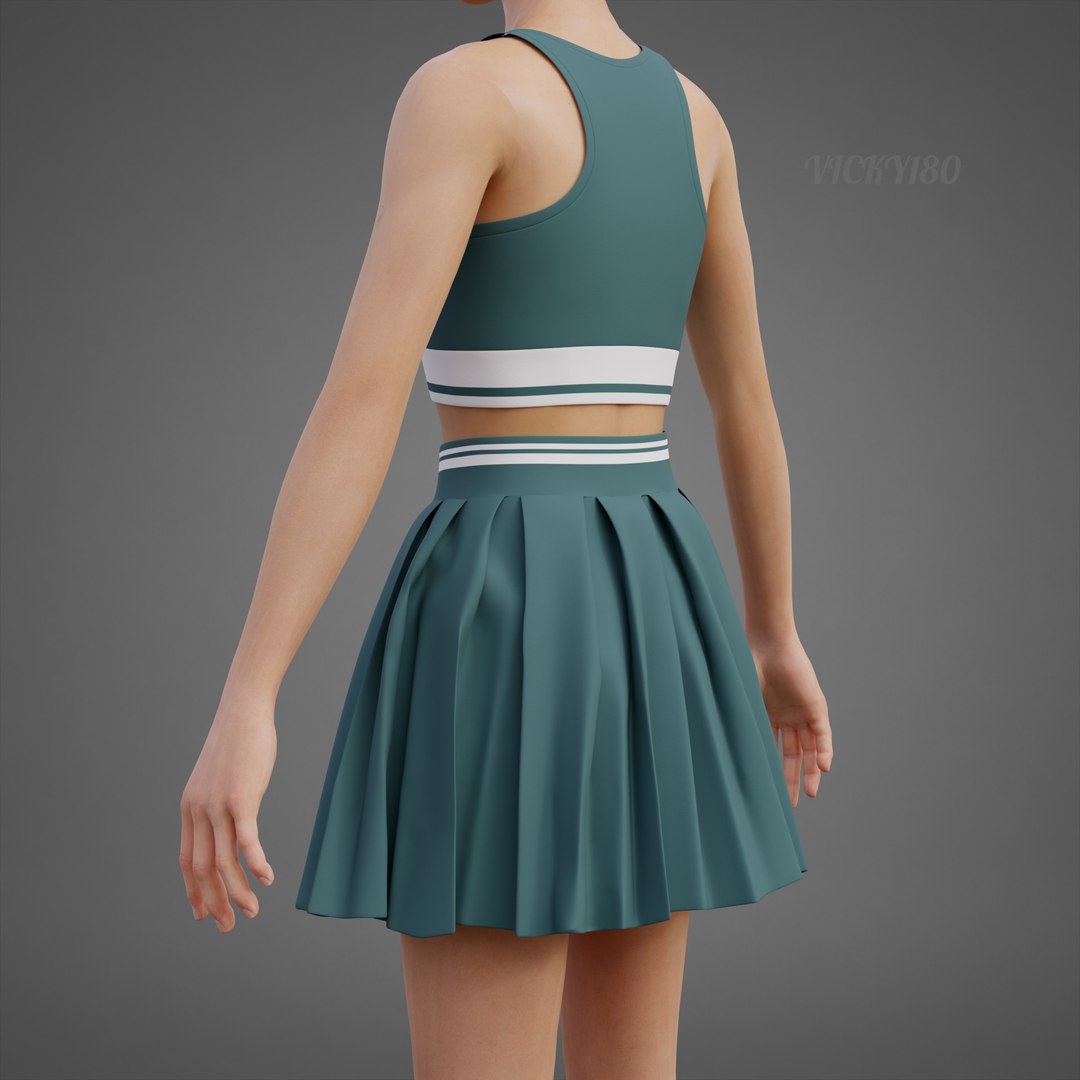3D model Sports Wear Tennis Outfit Set -  Sports Bra Tank Top with Pleated Mini Skirt Clothing https://p.turbosquid.com/ts-thumb/Eb/VyaZN5/Hq/0008/jpg/1781857293/1920x1080/fit_q87/21f50d0a44e4c0235f4a469620dfc94eda8283dc/0008.jpg