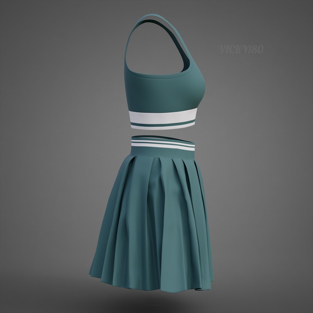 3D model Sports Wear Tennis Outfit Set -  Sports Bra Tank Top with Pleated Mini Skirt Clothing https://p.turbosquid.com/ts-thumb/Eb/VyaZN5/it/outfit0009/jpg/1781857296/1920x1080/fit_q87/c34dc73a1fa927790a0ec20df86e8171aff9a8fc/outfit0009.jpg